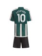 Manchester United Marcus Rashford #10 Replika Borta Kläder Barn 2023-24 Kortärmad (+ byxor)